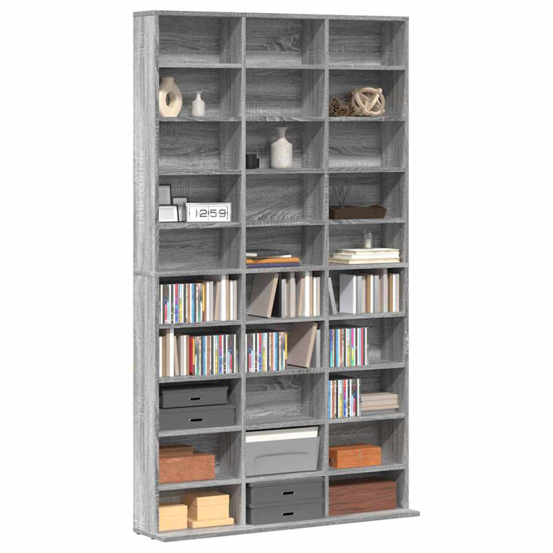 Bookcase, Grey Sonoma, 177.5cm H x 103cm W x 23cm D