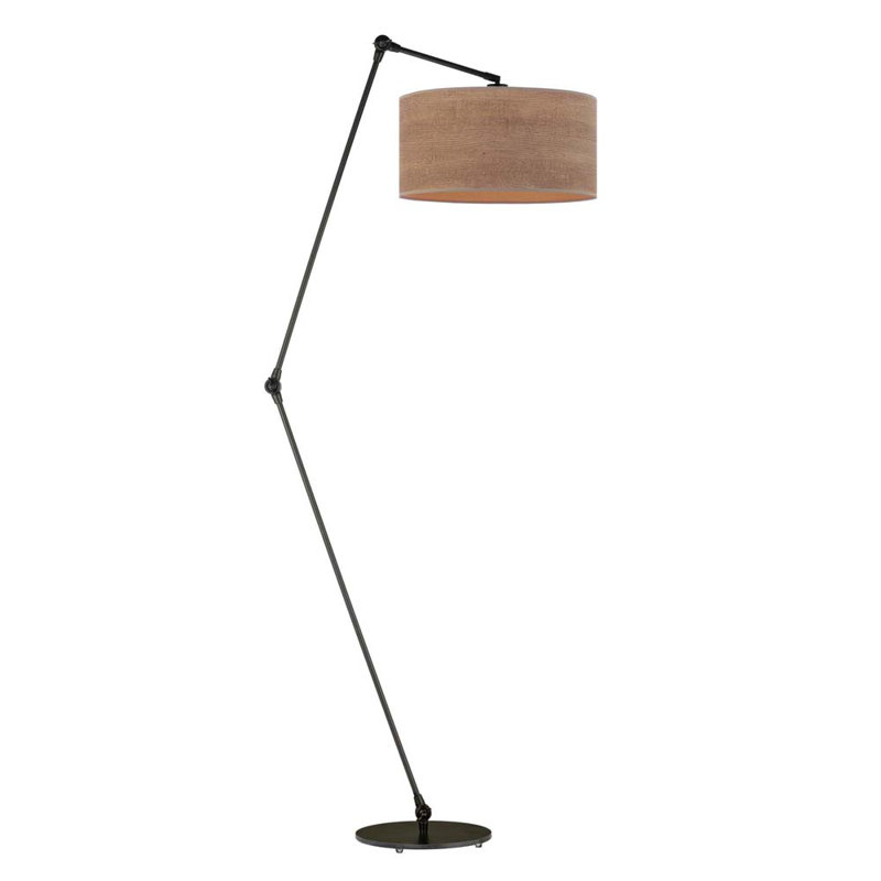 Blaiz 177cm Task Floor Lamp, Black, Brown