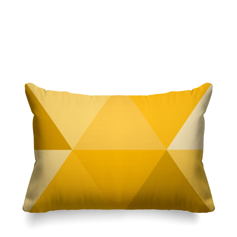 Coussin décoratif intérieur / extérieur Isla, Jaune