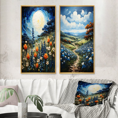 " Blue Bonnets Texan Blues " 2 - Pieces
