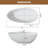Rippey Casainc Freestanding Soaking Solid Surface Resin Stone Bathtub