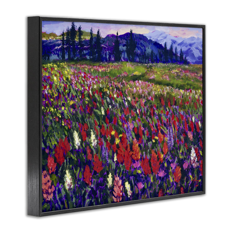Giclée encadrée Roadside Rhyth Meadow, design par Lee Ann Zirbes, H 11 po x l 14 po, Giclée encadrée noir minuit