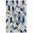 Hand Tufted Graphic Rug, Blue/Ivory-313536945