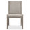 Linea Side Chair in Cerused Greige Finish