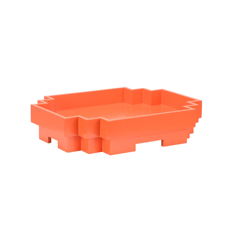 Plateau en bois de style japonais, Orange