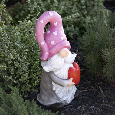 The Holiday Aisle® St. Patrick's Day Garden Gnome with Braids Holding Three  Leaf Clover The Shamrocks