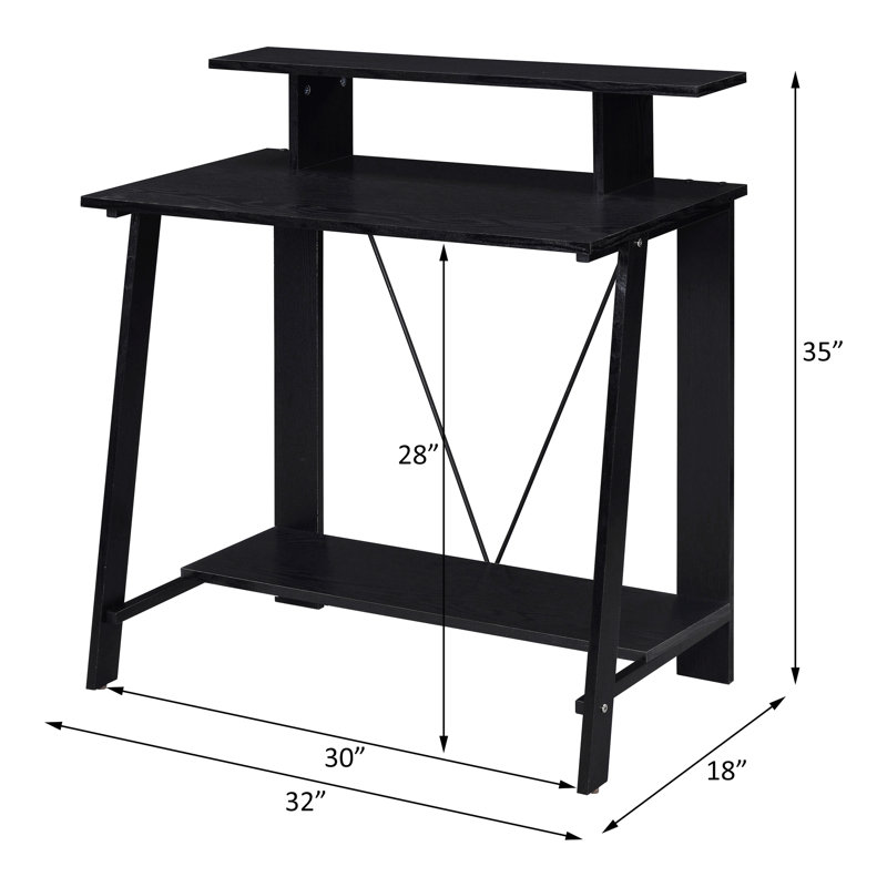 Nypho Writing Desk, Black