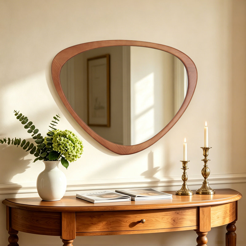 Miroir d'appoint Cotesfield, 25,5 po x 20 po, Noyer
