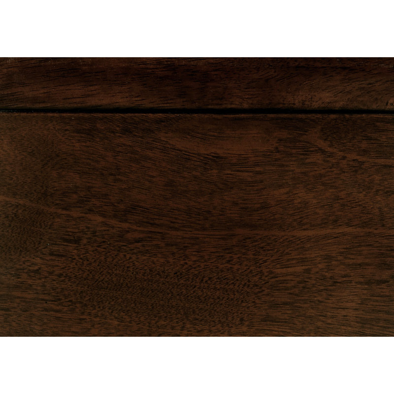 Lit pour chambre double fini cerisier foncé avec cadre classique en bois d'ingénierie avec support de matelas
