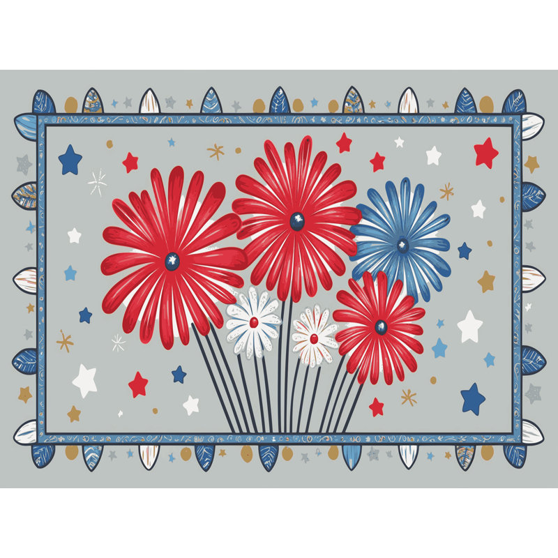 Tapis vacances des fêtes The Holiday Aisle®, Rectangulaire 2 pi x 3 pi