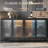 60"W Sideboard With 4 Glass Door