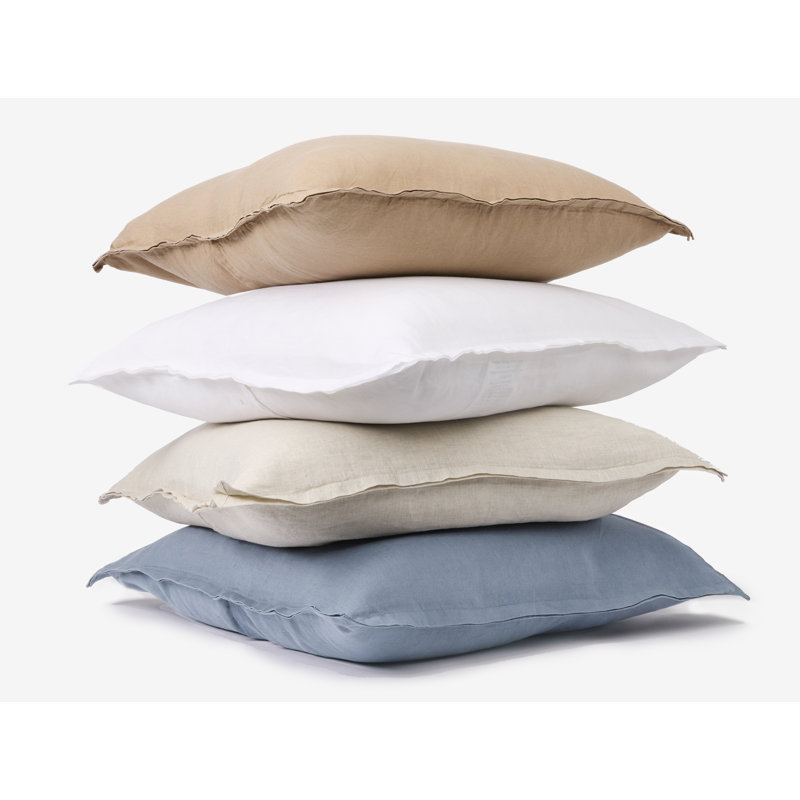 Linen Pillow Cover, Doe, Square 22"