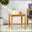 Table d'appoint en bois d'acacia rustique Gavin, durable et élégante pour un patio extérieur ou un jardin