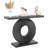 40" Modern Black Console Table-193100879