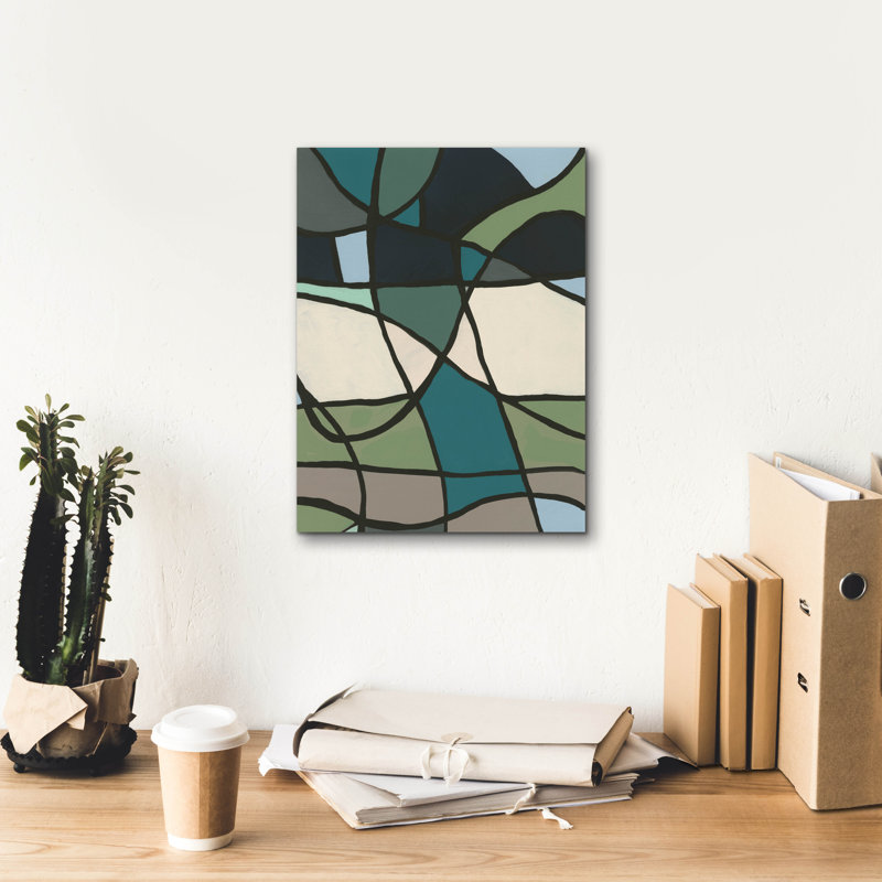 "Vitrail multicolore I" par Regina Moore, H 16 po x l 12 po x P 0,75 po