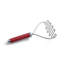 KitchenAid® Gourmet Stainless Steel Wire Masher, Red/Silver-87075912