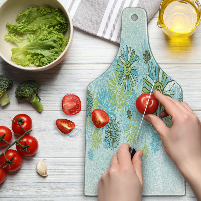Planche à découper en verre trempé Ambesonne