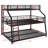 Triple Bunk Bed With Long And Short Ladder And Full-Length Guardrails