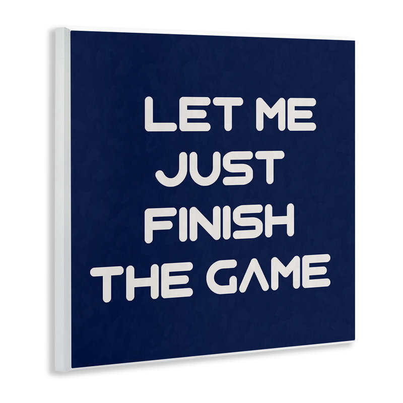 "Finish the Game", impression sur plaque murale par Anna Quach