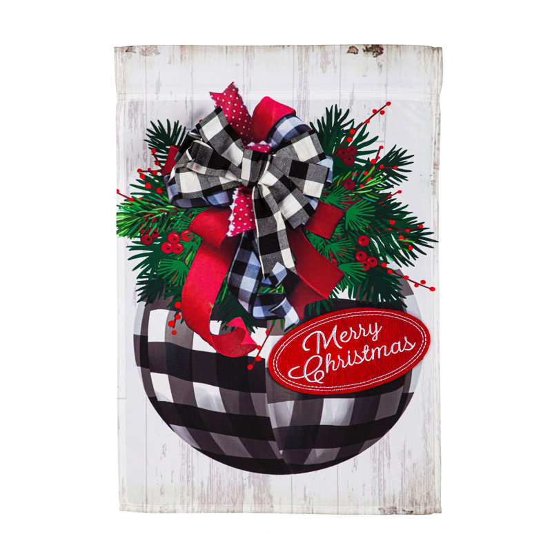 Drapeau de maison en polyester 44 po x 28 po Caziah