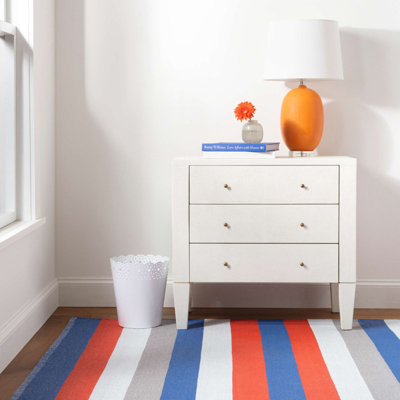 Perry Stripe Handwoven Indoor/Outdoor Rug, Rectangle 3' x 5'