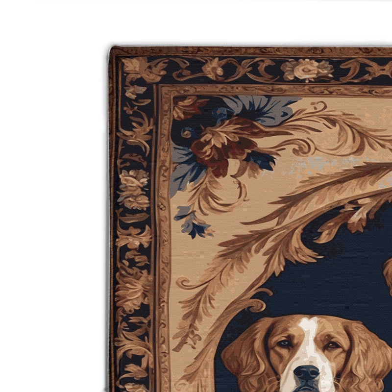 Tapis d'intérieur et d'extérieur brun français, Rectangulaire 2 pi x 3 pi