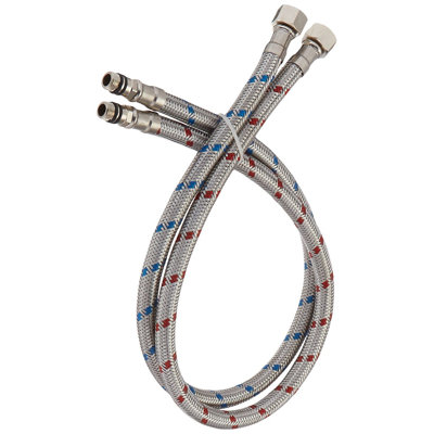 24" Length Braided Stainless Steel Faucet Connector