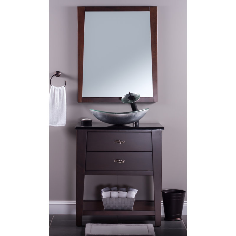 Novatto Argento 13.5'' Glass Oval Bathroom Sink with Faucet, Oil Rubbed Bronze