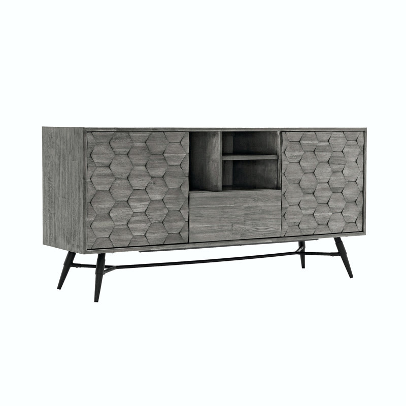 Buffet en bois d'acacia gris