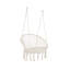 Chaise hamac en macramé balançoire, hamac suspendu en corde de coton pour la détente et le confort intérieur et extérieur