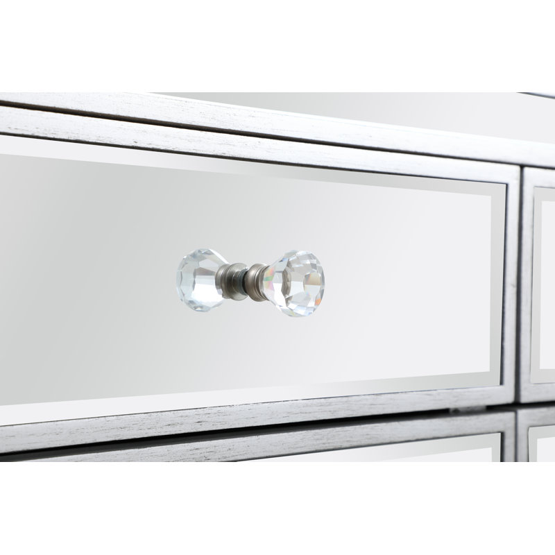 Crédence 3 tiroirs Bronx, Argent, H 36 po x l 72 po x P 15,75 po