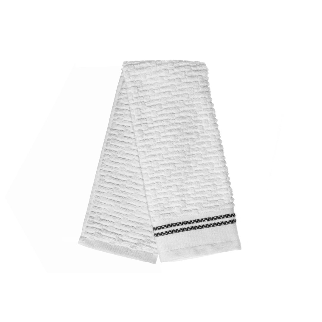 Cotton Blend Ribbed Hand Towel (Set of 6) iH casadécor 