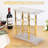 Golden Wine Rack With Glass Rack