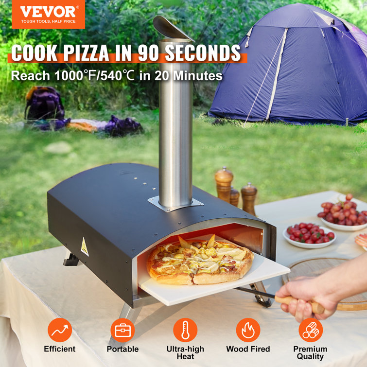 VEVOR Commercial Countertop Pizza Oven Stainless Steel Hearth Electric  Outdoor Pizza Oven in the Outdoor Pizza Ovens department at