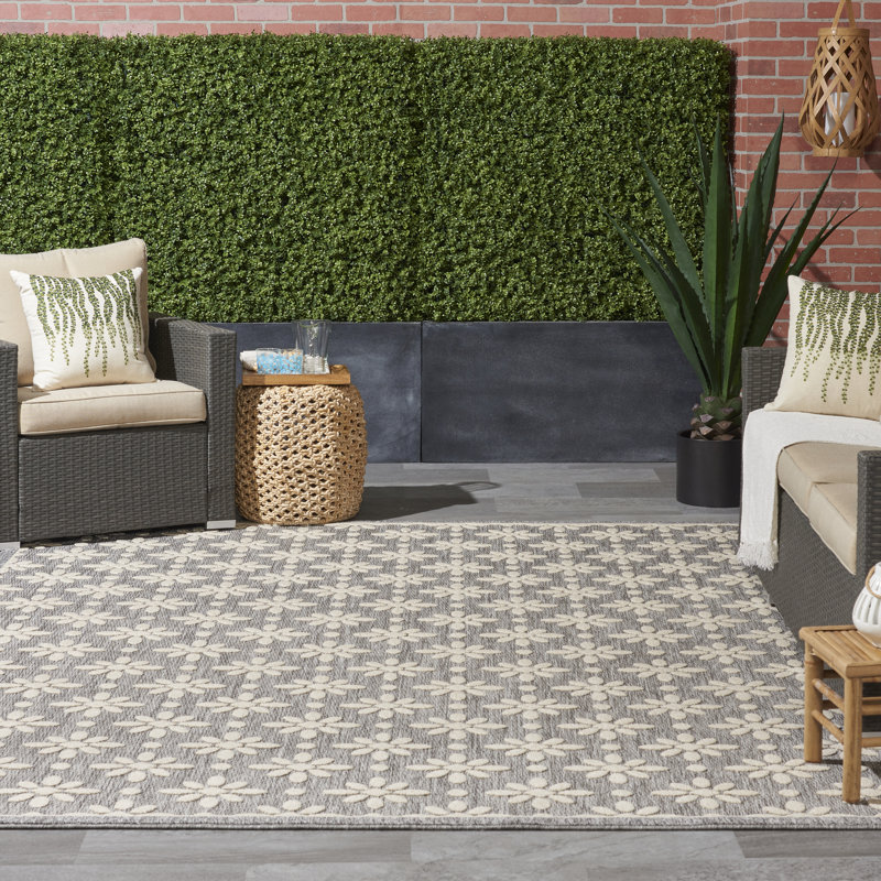 Cozumel Floral Area Rug, Rectangle 122 x 183cm