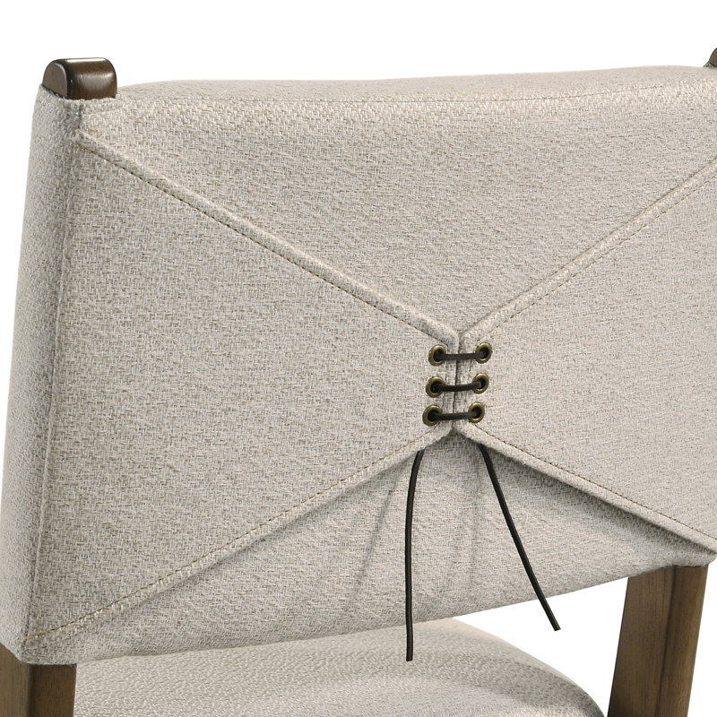 Chaise d'appoint de comptoir rembourrée brune (ensemble de 2)