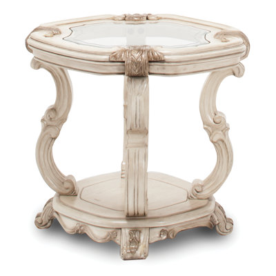 Platine De Royale Champagne End Table