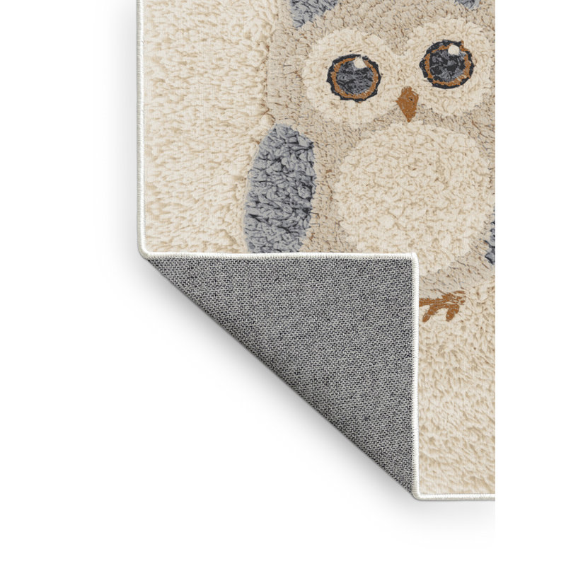Machine Washable Hartsdale Hanukkah Modern & Contemporary Abstract Rug in Beige – White Binding, 2x5