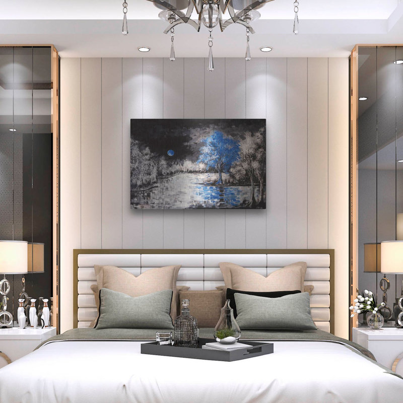 «Blue Moon» par Luxe Metal Portfolio, H 24 po x l 36 po