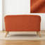 Causeuse 2 places avec accoudoirs, petit canapé pour causeuse avec coussin rembourré pour le salon, la chambre à coucher-1611277339