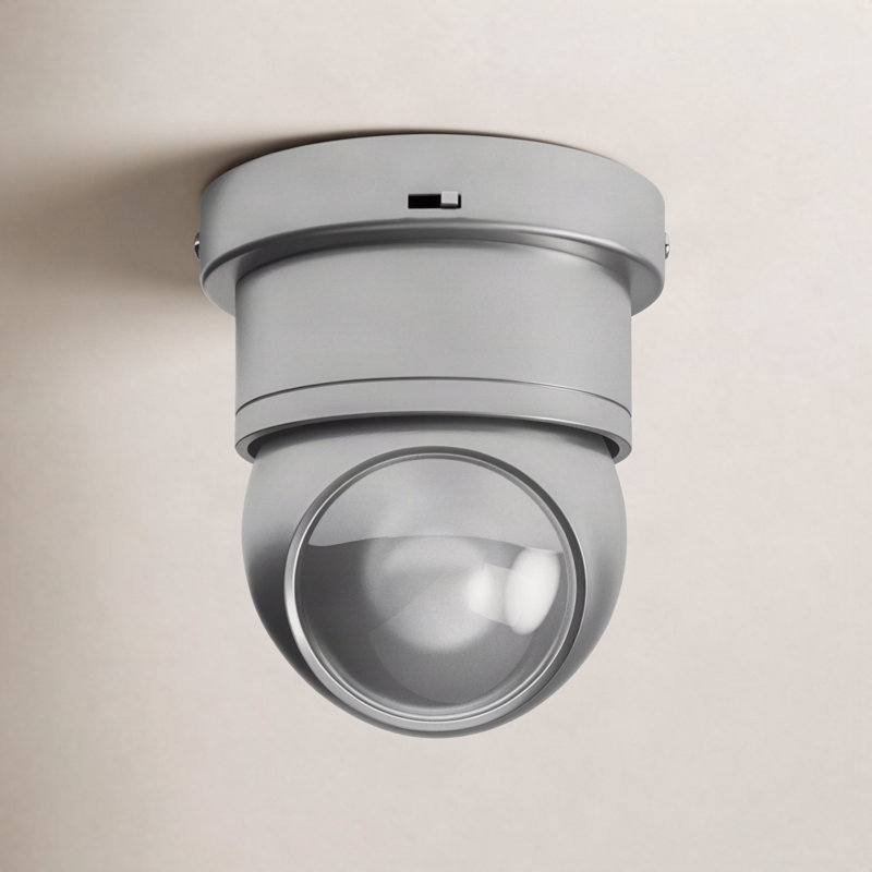 Jareth Glass LED Flush Mount, Brushed Aluminum
