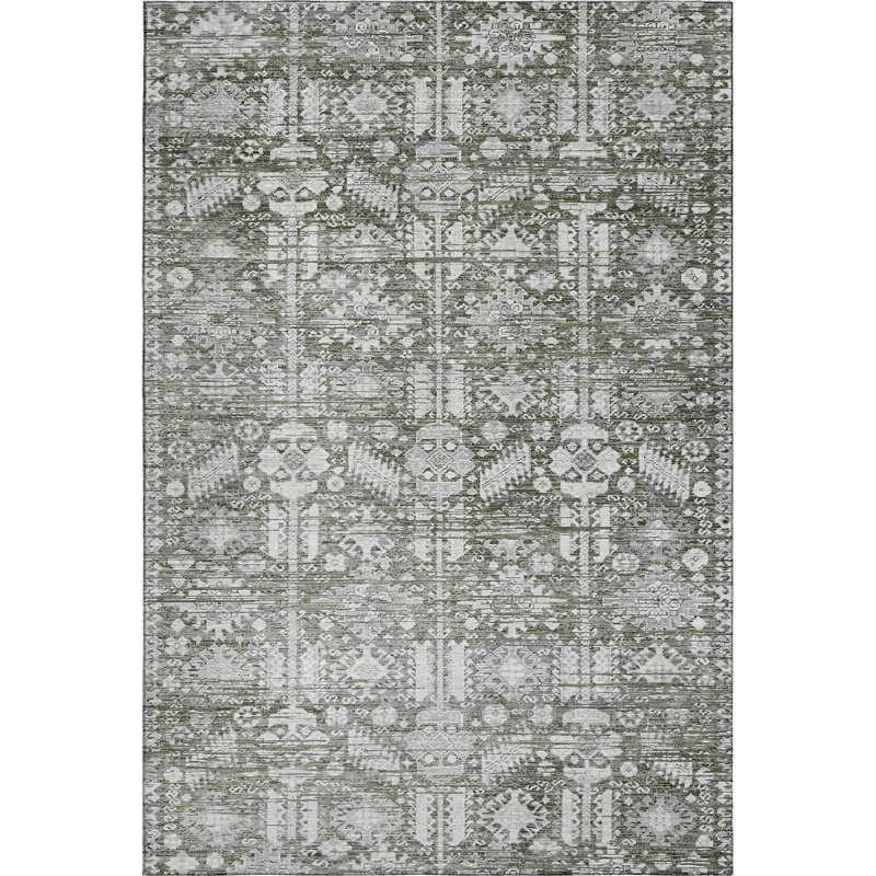 Premium Machine Washable Verlin AMF1771 Global Rug, Rectangle 5' x 7'6"