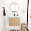 Meuble-lavabo simple 24 po avec comptoir simple blanc
