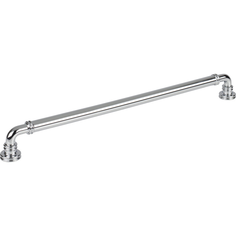 Cranford Bar Pull, Polished Chrome, 12" Center to Center