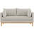 Lewellen 66" Linen Textured Fabric Loveseat-98497687