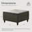 Aimee-Lee Faux Leather Ottoman-1957514224