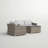Stylish Rattan Wicker Fully Assembled 3-Person Seating Group With Plush Cushions – Perfect For Outdoor Relaxation