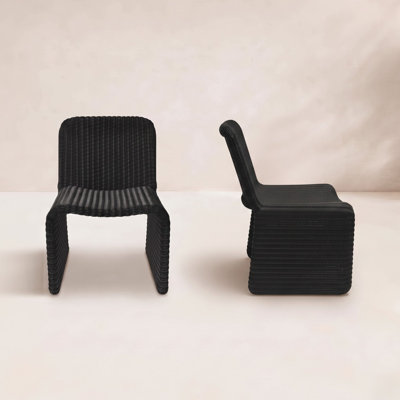 Ella Outdoor Dining Chair Charcoal-Set of Two
