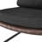 Finch Everett Faux Leather Accent Chair, Square Metal Frame, Removable Covers, Medium-Soft Cushions
