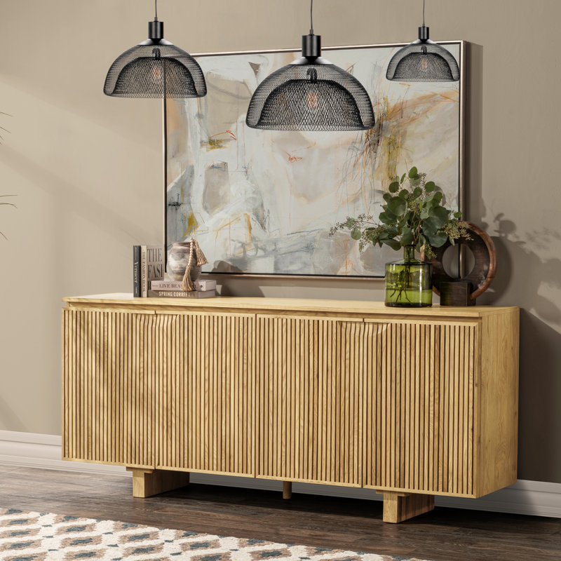Buffet Roya en bois de chêne récupéré, Chêne naturel